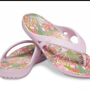 Kadee II Vera Bradley Flip Ballerina Pink| Crocs Sandals Sz 8 limited edition